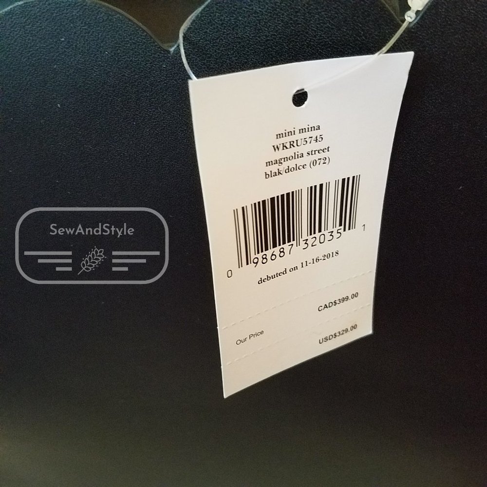 MINI MINA KATE SPADE MAGNOLIA STREET BLACK DOLCE CROSSBODY BRAND NEW - Picture 2 of 9